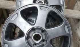 TWO 17″ Audi factory rims, black finish, 7 1/2″ width