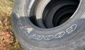 Four Goodyear Wrangler Fortitude 265/70R17 tires