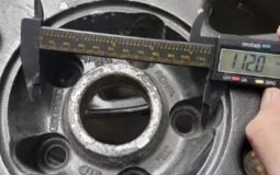 TWO 17″ Audi factory rims, black finish, 7 1/2″ width