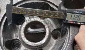 TWO 17″ Audi factory rims, black finish, 7 1/2″ width