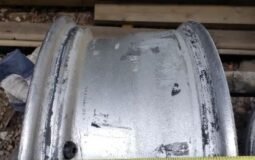 TWO 17″ Audi factory rims, black finish, 7 1/2″ width