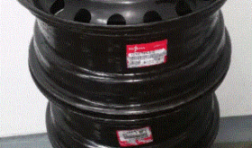 Set of four Honda 16X7J inch 5X114.3mm (4.5 in) steel rims