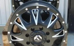 17×6.5 Fuel Throttle D513 Matte Black And Milled Dually Wheels