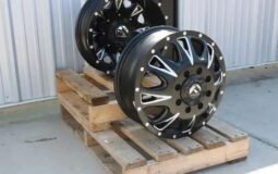 17×6.5 Fuel Throttle D513 Matte Black And Milled Dually Wheels