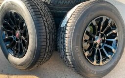 New 1995-2024 GMC Sierra AT4x black rims N Firestone Winter tire