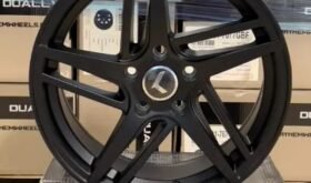 17×8 Kraze Milano KR195 Satin Black Wheels 5×114.3