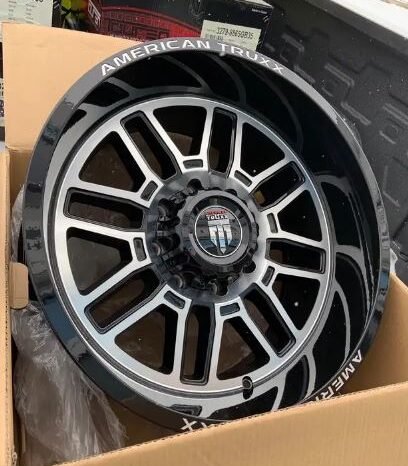 
								20×10 American truxx 1915 black machined 8×6.5 – 8×165.1 wheels full									