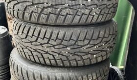 Four mud and snow tires excellent condition on rims